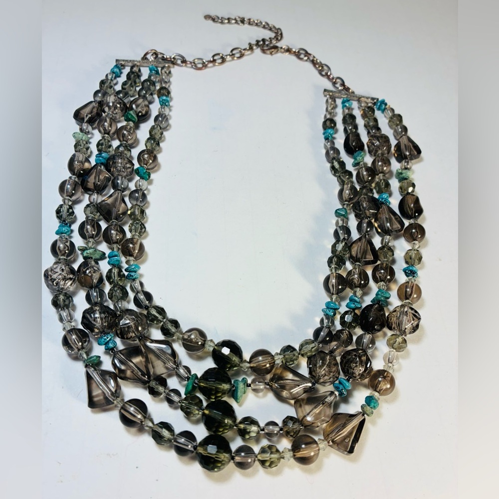 Vintage 4 Strand Beaded Necklace